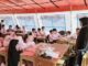Anak-anak di Cianjur yang terdampak gempa belajar di tenda. (Ist.)