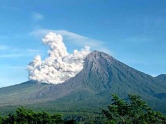 Ilustrasi: Gunung Semeru luncurkan awan panas guguran. (HO-PPGA Semeru)
