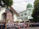 Siswa SMPN 19 Surakarta mengunjungi dan berdialog dengan pemuka agama GKJ Joyodiningratan dan Masjid Al- Hikmah yang merupakan salah satu simbol toleransi kota Solo