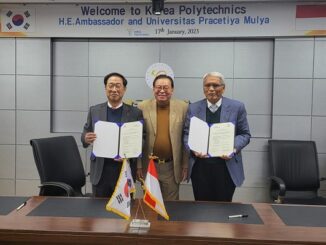 Penandatanganan Memorandum of Understanding (MoU) di Kampus II Incheon pada Selasa, 17 Januari 2023 (KalderaNews/Ist)