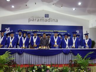Wakil Presiden Republik Indonesia ke 10 dan 12, Jusuf Kalla di acara Dies Natalis Universitas Paramadina ke-25 di kampus Paramadina di Jalan Gatot Subroto, Jakarta Selatan pada Selasa, 10 Januari 2023