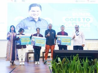 Staf Khusus III Menteri BUMN RI, Arya Sinulingga di acara BUMN Goes to Campus di kampus utama UNPRI, Jalan Sampul 4, Kota Medan pada Senin, 31 Januari 2023