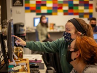 Kantor redaksi sebuah media kampus di salah satu universitas di AS yang di kelola oleh mahasiswa.