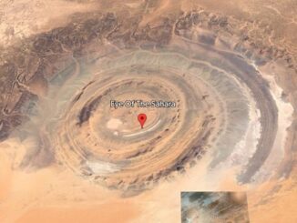 Mata Sahara dari Google Earth pada Maret 2023