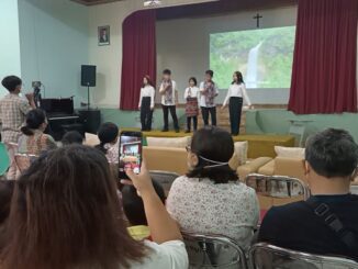 Kelompok Boemi Pantjasila dalam Sanurian’s Final Project Expo SMP St. Ursula Bandung pada Sabtu 4 Maret 2023