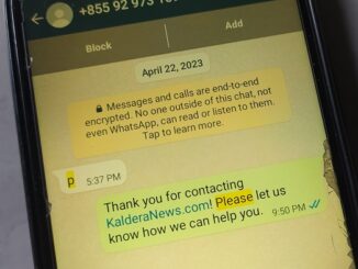 Huruf "P" di Pesan WhatsApp