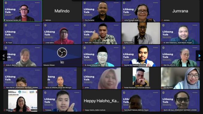 Kajian Hoaks Komite Litbang Mafindo bertema “Mapping 2022, Tipologi Hoaks Pemilu dan Tri Wulan Hoaks 2023” di Jakarta, pada Rabu, 3 Mei 2023 (KalderaNews/Dok. Panitia) Kajian Hoaks Komite Litbang Mafindo bertema “Mapping 2022, Tipologi Hoaks Pemilu dan Tri Wulan Hoaks 2023” di Jakarta, pada Rabu, 3 Mei 2023 (KalderaNews/Dok. Panitia)