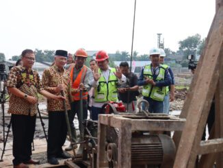 Groundbreaking pembangunan Gedung A Universitas Paramadina Kampus Cipayung, Jakarta Timur pada Selasa, 23 Mei 2023