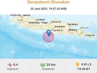 Informasi gempa bumi di Yogyakarta. (Dok.BMKG)