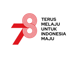 Logo resmi HUT Ke-78 Kemerdekaan RI bersanding dengan tema “Terus Melaju untuk Indonesia Maju”