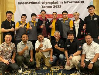 Tim Olimpiade Komputer Indonesia saat mengikuti Pembinaan Tahap IV sebelum berangkat menuju IOI ke-35 di Hungaria. (Dok.Pupsresnas)