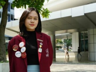 Kimberley Adonia Gunawan, seorang mahasiswi Fakultas Ilmu Komunikasi (Fikom) Untar