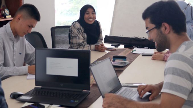 Mahasiswa Internasional UMJ saat program pembelajaran bahasa Indonesia. (Dok