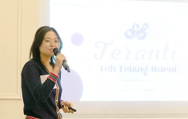 Tan Ellen mewakili tim Teranti dari Universitas Katolik Widya Mandala Surabaya (UKWMS) dalam UMI Youthpreneur. (dok.UKWMS)