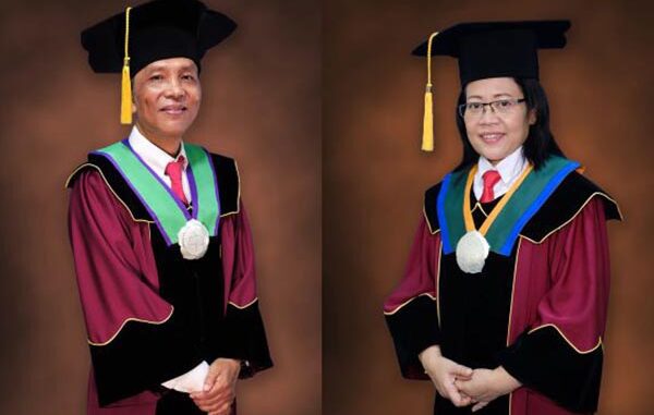Prof. Dr. Sri Hartati Yuliani, S.Si. Apt. M.Si. dan Prof. Dr. Ignatius Edi Santosa, M.S. (dok.USD)