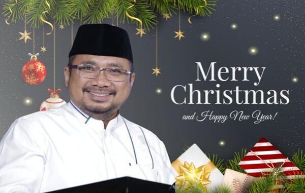 Menag Yaqut Cholil Qoumas mengucapkan Selamat Natal 2023. (kalderanews.com)