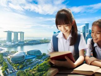 Pelajar di Singapura sedang membaca. (kalderanews.com)