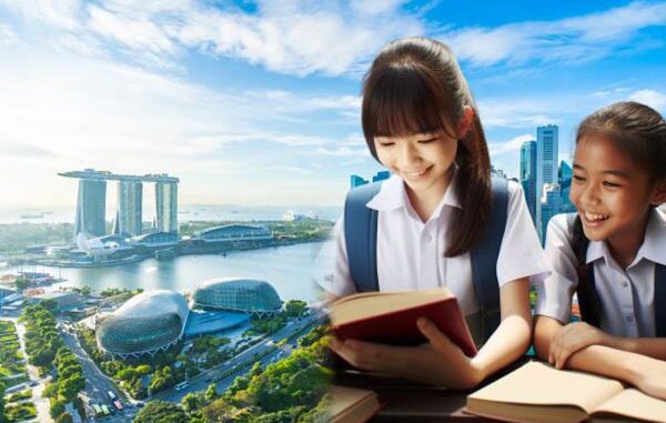 Pelajar di Singapura sedang membaca. (kalderanews.com)