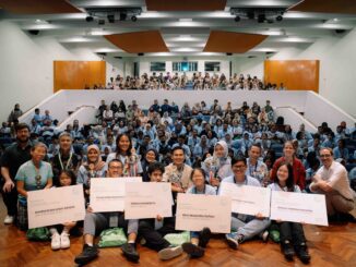 Para pemenang dan peserta Olimpiade Bahasa Jerman Tingkat Nasional 2024 di Goethe-Institut Jakarta pada Selasa, 16 Januari 2023.