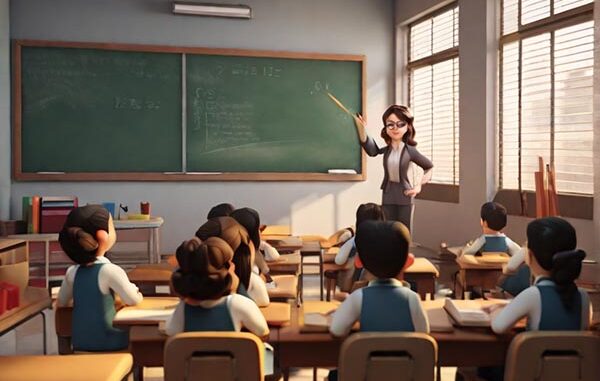 Guru mengajar di dalam kelas. (kalderanews.com) Guru mengajar di dalam kelas. (kalderanews.com)