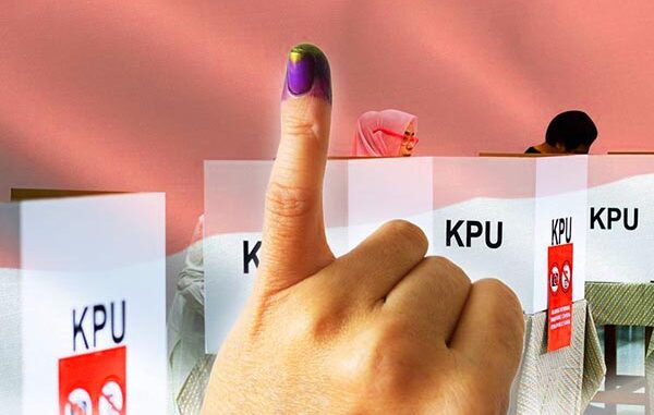 Tanda tinta di jari seabgai tanda telah memilih dalam Pemilu. (Ist.)