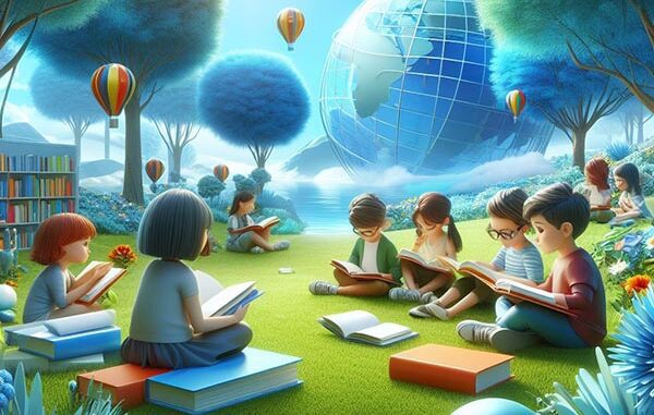 Ilustrasi: Anak-anak membaca buku. (kalderanews.com) Ilustrasi: Anak-anak membaca buku. (kalderanews.com)