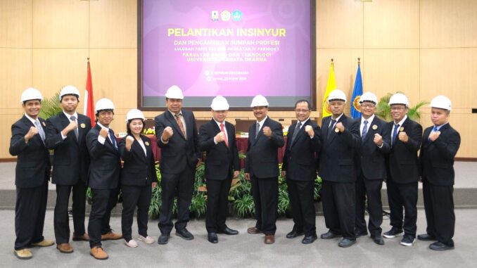 Pelantikan Insinyur dan Sumpah Profesi Bagi 8 Lulusan PSPPI USD. (dok.USD) Pelantikan Insinyur dan Sumpah Profesi Bagi 8 Lulusan PSPPI USD. (dok.USD)