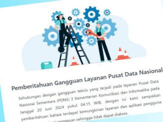 Informasi gangguan laman KIP Kuliah. (dok.kemendikburistek)