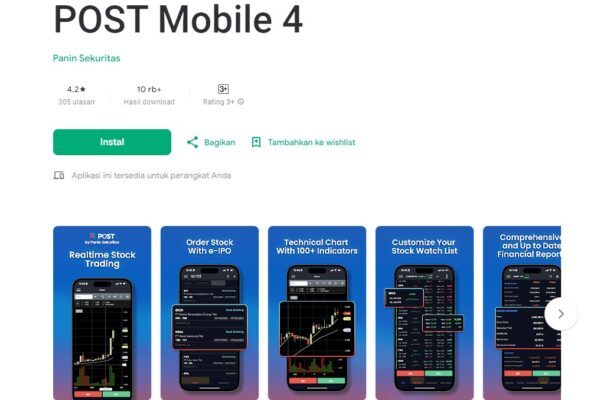 Aplikasi POST Mobile Milik Panin Sekuritas