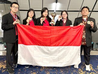 Tim debat Indonesia dalam ajang WSDC 2024. (dok.puspresnas)
