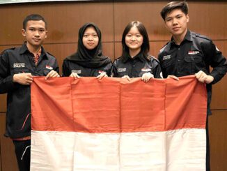 Empat siswa-siswi perwakilan Indonesia di ajang IESO 2024. (dok.puspresnas)
