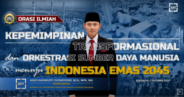 AHY ujian terbuka AHY ujian terbuka promosi doktor (dok: tangkapan layar Youtube AHY)