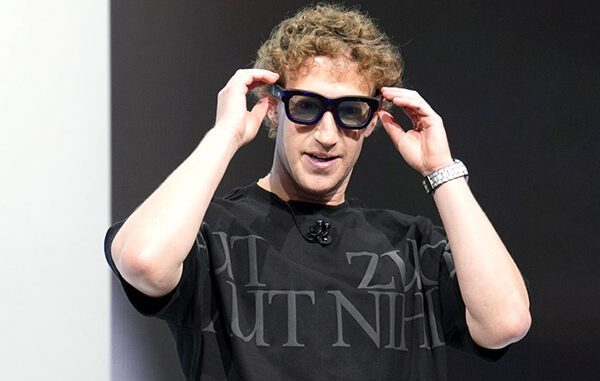 Mark Zuckerberg menunjukkan kacamata pintar, Orion AR.(@anshelsag)