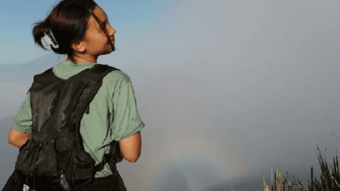 Naomi, pelajar SMK yang sempat hilang di Gunung Slamet (Dok: tangkapan layar X)