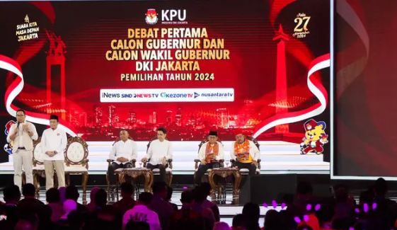 debat perdana pilkada Jakarta 2024 debat perdana pilkada Jakarta 2024 (Dok: tangkapan layar Youtube)