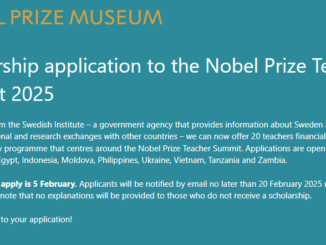 beasiswa Nobel Prize Teacher Summit