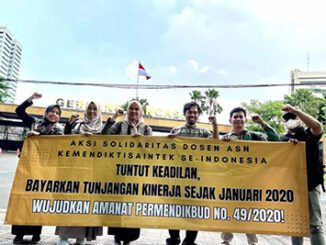 Para dosen ASN mulai bergerak menggelar aksi tuntut realisasi tukin. (Ist.)