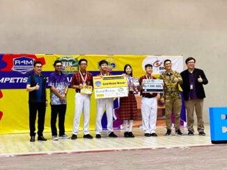 Siswa SMA Tarakanita Citra Raya, Jennifer, Dyllion, Samuel, dan Vigo di ajang Regional Greenmech Competition 2025