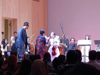Talented young violinist, Valerie Libby Kojongian from Singapore in Jakarta