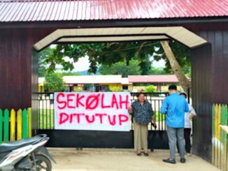 Sekolah di Mahakam Ulu, Kaltim ditutup sementara, karena guru mogok mengajar. (Ist.)