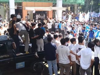 Gelombang demonstrasi di Universitas Kristen Satya Wacana (UKSW) Salatiga (KalderaNews/Ist)