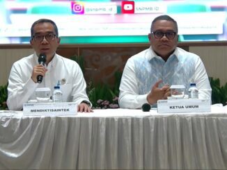 Konferensi Pers Pengumuman SNBT 2025 pada Selasa, 27 Mei 2025.