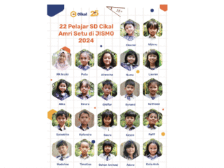 22 students of Cikal Amri Setu Elementary School participated in JISMO for the first time