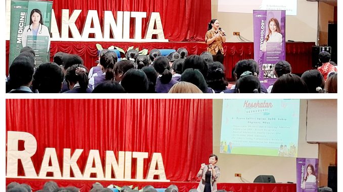 Kedua narasumber (atas: Krishervina Rani Lidiawati M.Psi., bawah: dr. Dyana Safitri Velies, SpOG