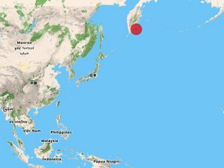 Pusat gempa di di Kamchatka, Rusia. (dok.BMKG)