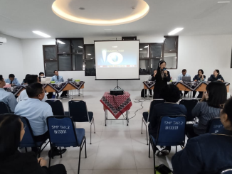 Sr. Yudith CB meberikan penyegaran dan penguatan visi misi Yayasan Tarakanita di Tarakanita Blok Pluit