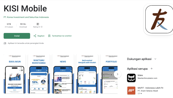 KISI Mobile Milik PT Korea Investment and Sekuritas Indonesia (KISI)