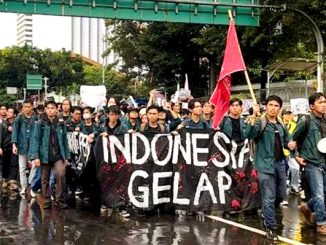 Aksi mahasiswa. (Ist.)