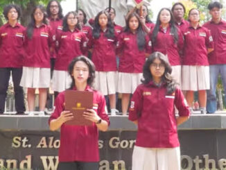 Pernyataan sikap pelajar SMA Kolese Gonzaga Jakarta. (dok.sekolah)