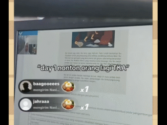 Tangkapan layar live TikTok saat TKA